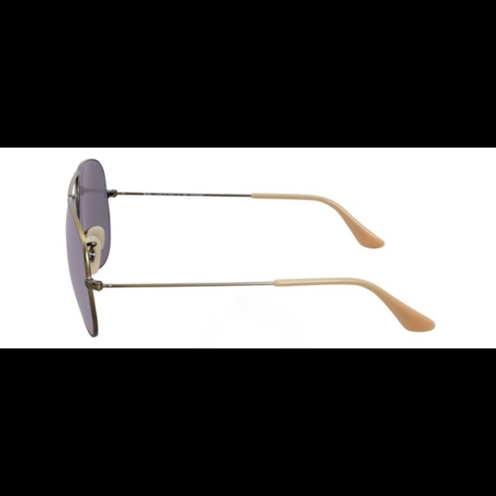 Ray Ban Aviator Polarized Lilac Flash Sunglasses - Picture 3 of 12